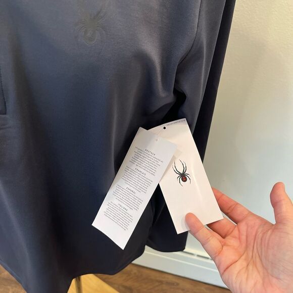 New with tags || SPYDER Men’s Prospect zip t-neck shirt || SPYDER top for men - Picture 10 of 13